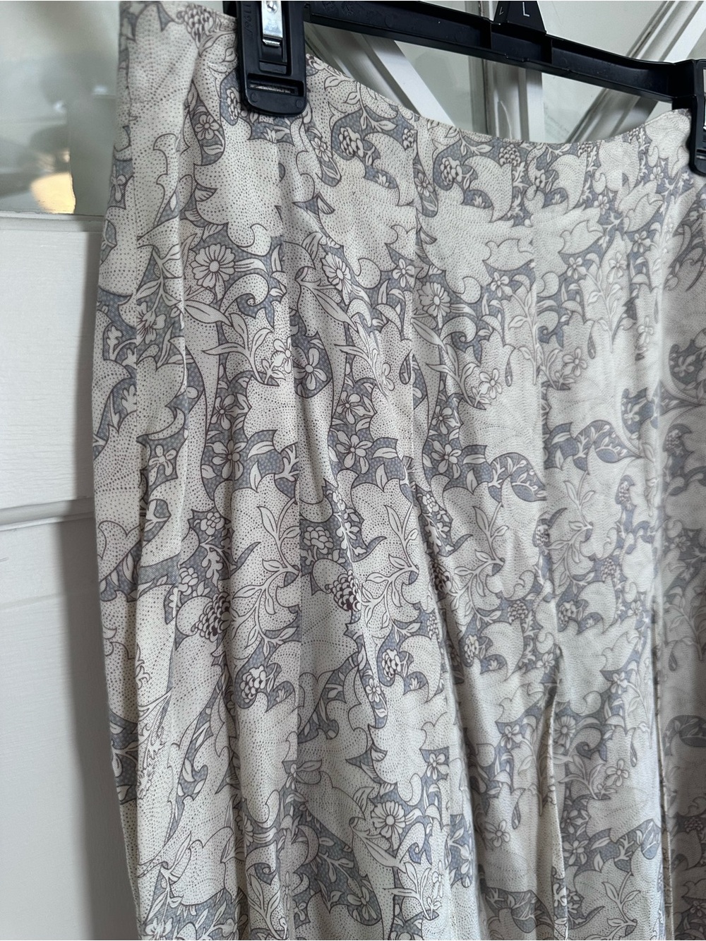 Vintage Outback Red Beige Floral Print Midi Skirt - Picture 2 of 5